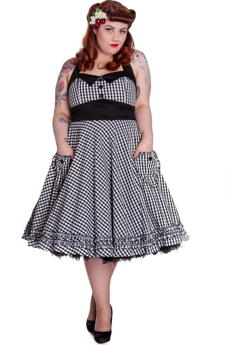 look anos 60 plus size